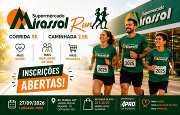 Capa do evento: Supermercado Mirassol Run