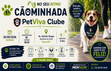 Capa do evento: Caominhada PetViva no seu ritmo